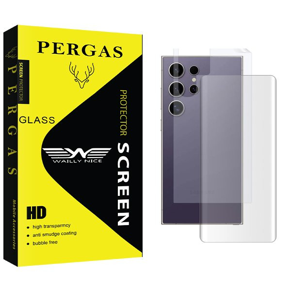 محافظ صفحه نمایش وایلی نایس مدل Pergas UV مناسب گوشی سامسونگ Galaxy S24 Ultra به همراه محافظ پشت