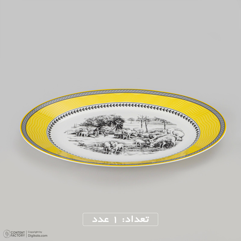 سرویس غذاخوری 28 پارچه 6 نفر چینی زرین ایران مدل ایتالیا ویلیج درجه عالی