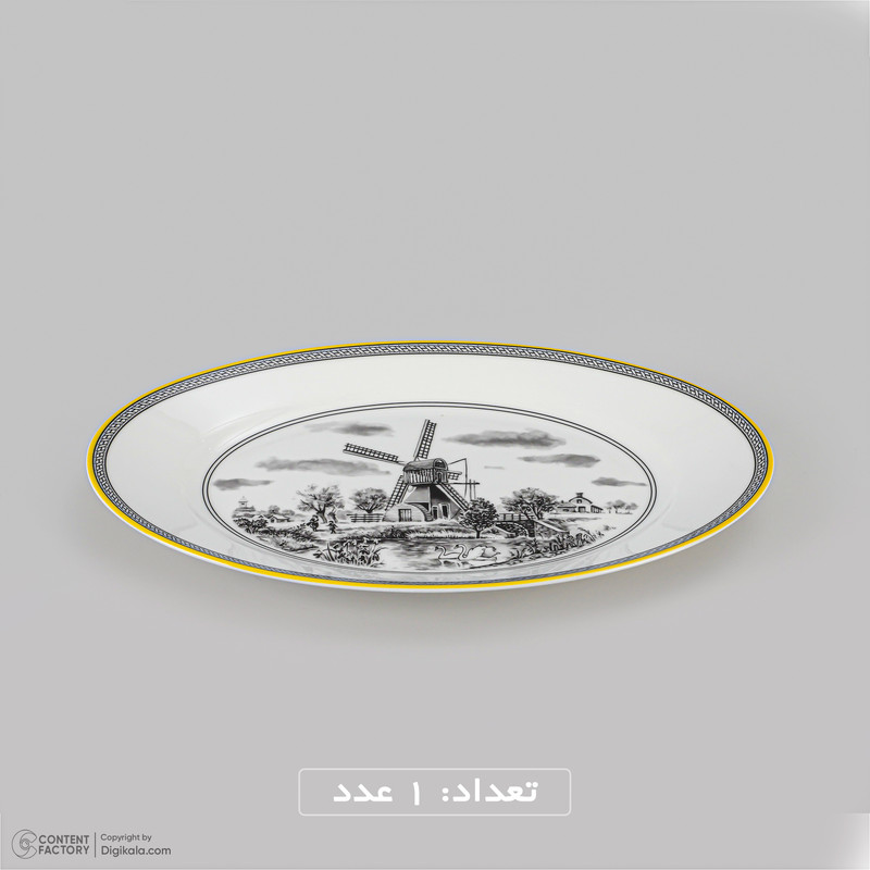 سرویس غذاخوری 28 پارچه 6 نفر چینی زرین ایران مدل ایتالیا ویلیج درجه عالی