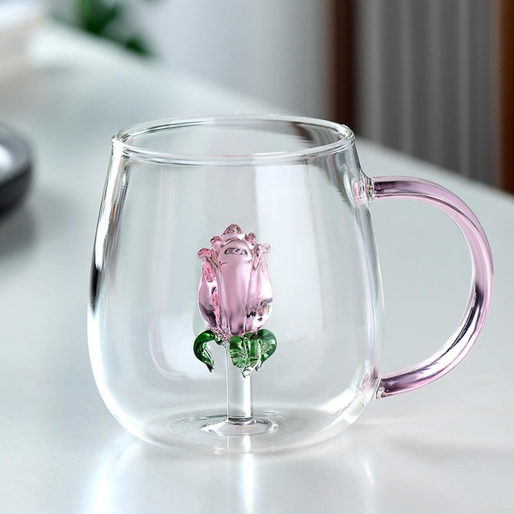لیوان مدل داخل گلدار بروسیلیکات کد 1369n 2666