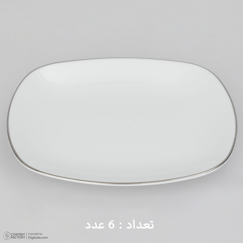 سرویس چینی 27 پارچه غذاخوری چینی زرین ایران سری کواترو مدل سمن درجه عالی
