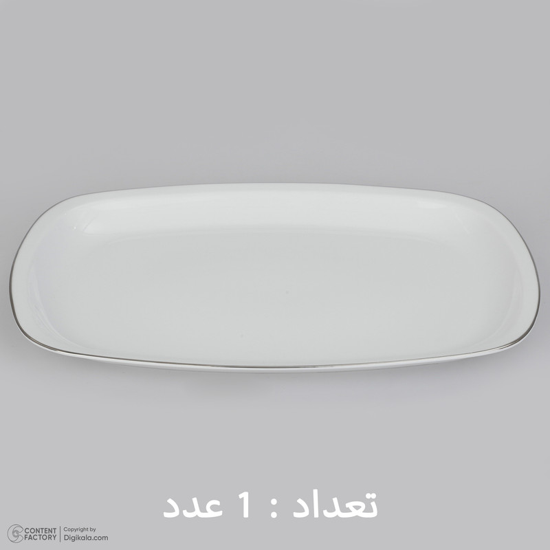 سرویس چینی 27 پارچه غذاخوری چینی زرین ایران سری کواترو مدل سمن درجه عالی