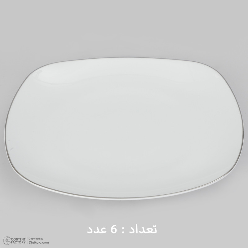 سرویس چینی 27 پارچه غذاخوری چینی زرین ایران سری کواترو مدل سمن درجه عالی