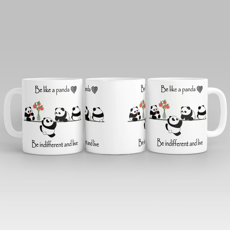ماگ طرح پاندا مدل مثل پاندا باشید