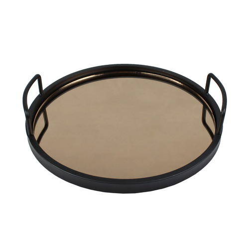 سینی دسته دار طرح کف آینه کد CF-09 سایز 33*8 سانتی متر