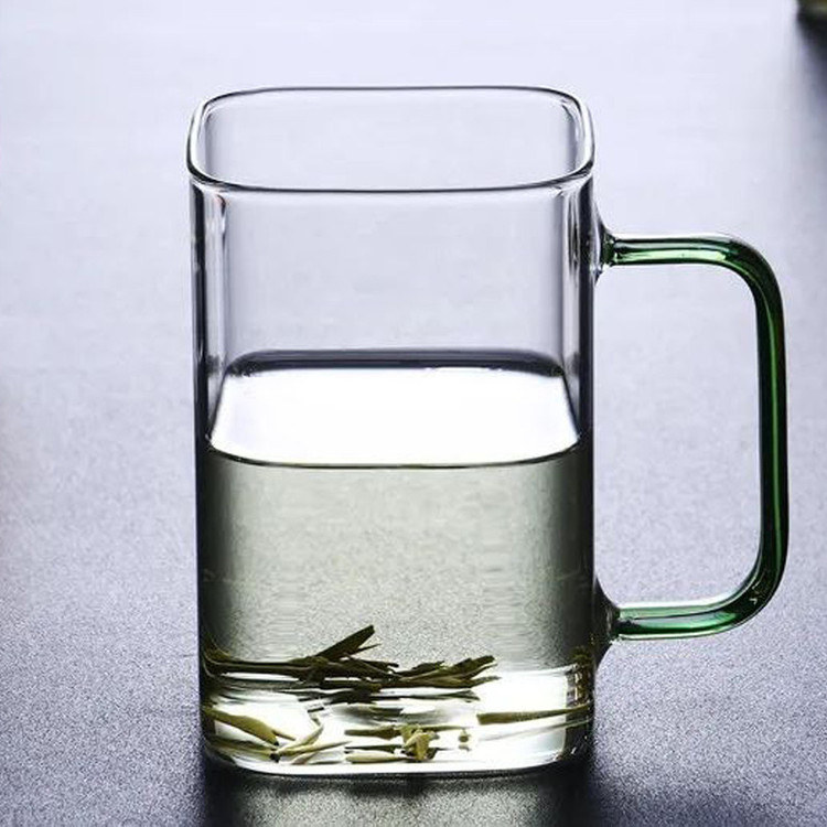 لیوان دلی شوگا مدل مربع دسته رنگی 6 عددی