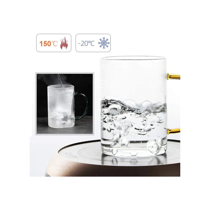 لیوان مدل دسته رنگی مجموعه 6 عددی