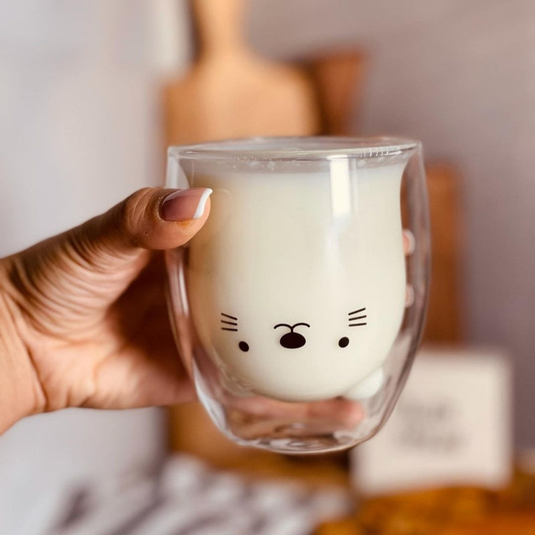 ماگ مدل دوجداره طرح خرسی