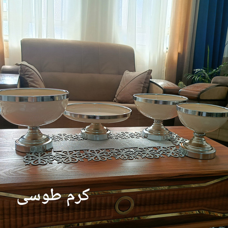 سرویس پذیرایی مدل پایه دار مجموعه 4 عددی