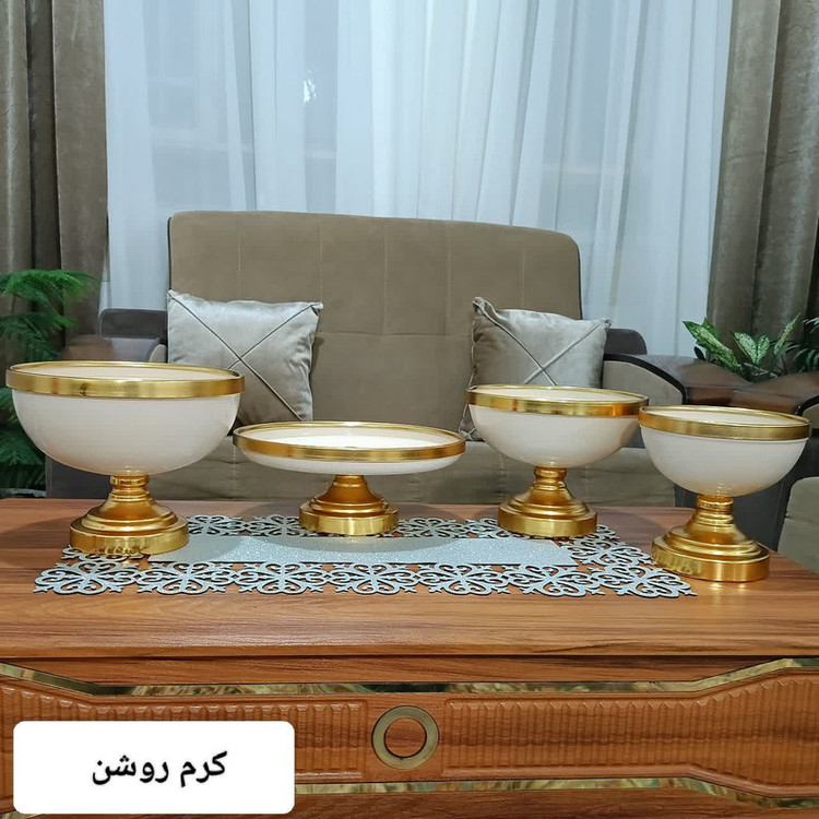 سرویس پذیرایی مدل پایه دار مجموعه 4 عددی
