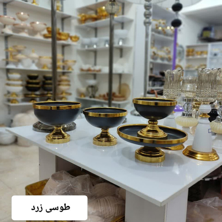 سرویس پذیرایی مدل پایه دار مجموعه 4 عددی
