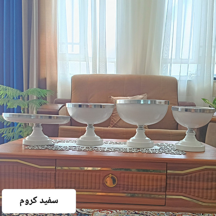 سرویس پذیرایی مدل پایه دار مجموعه 4 عددی