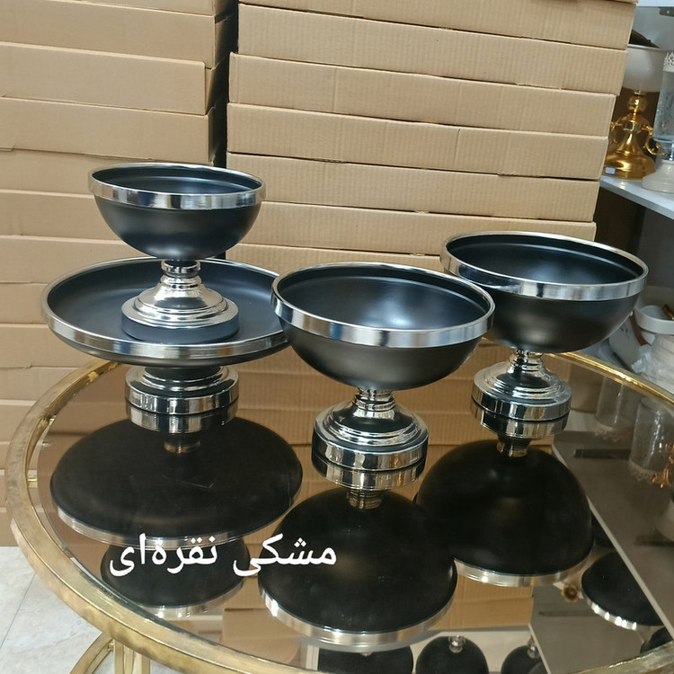 سرویس پذیرایی مدل پایه دار مجموعه 4 عددی