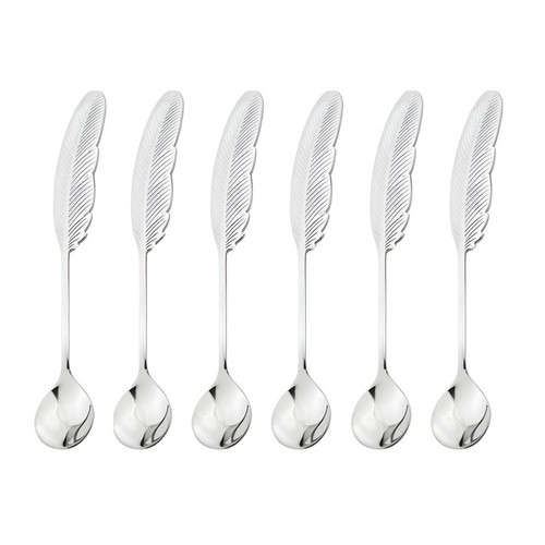 قاشق چای خوری مدل پر بسته 6 عددی