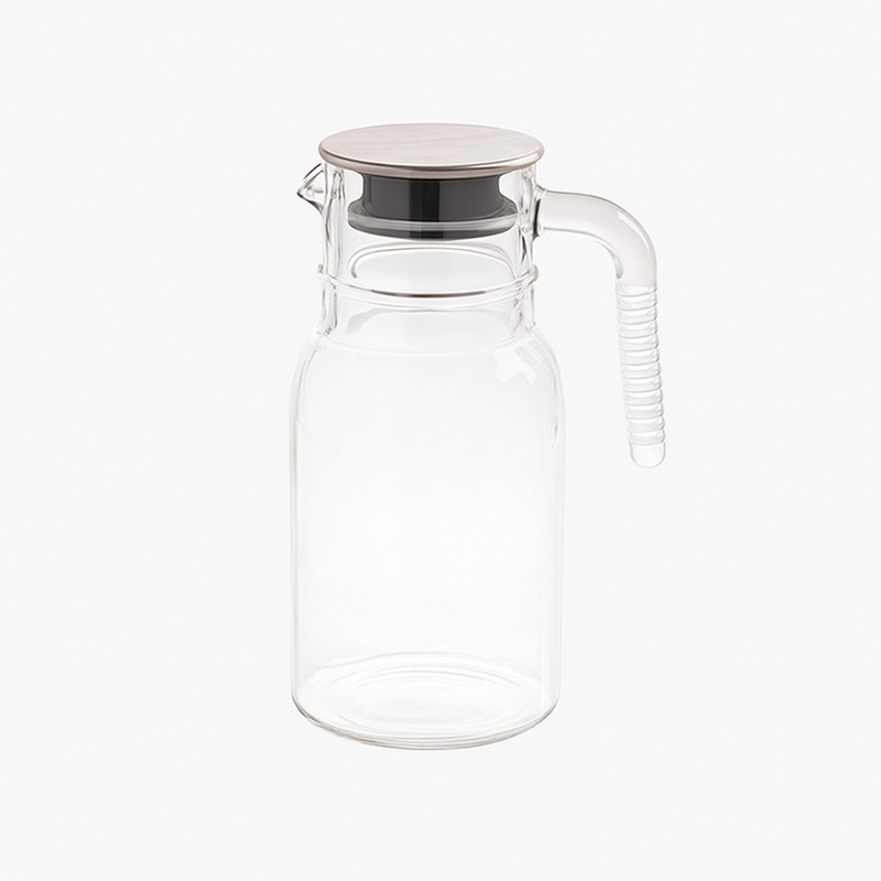 پارچ لیمون مدل شیشه ای درب استیل کد H2349