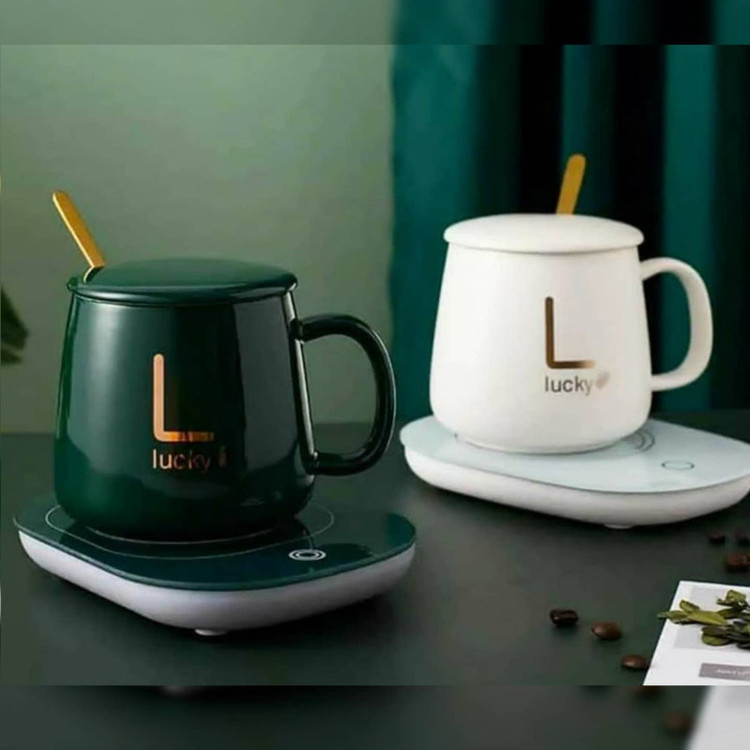 ماگ حرارتی لاکی مدل Energy Saving به همراه صفحه گرمکن برقی