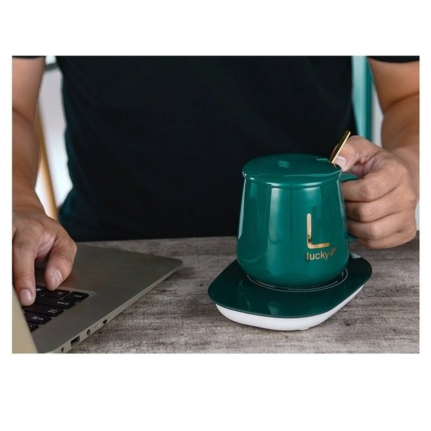 ماگ حرارتی لاکی مدل Energy Saving به همراه صفحه گرمکن برقی