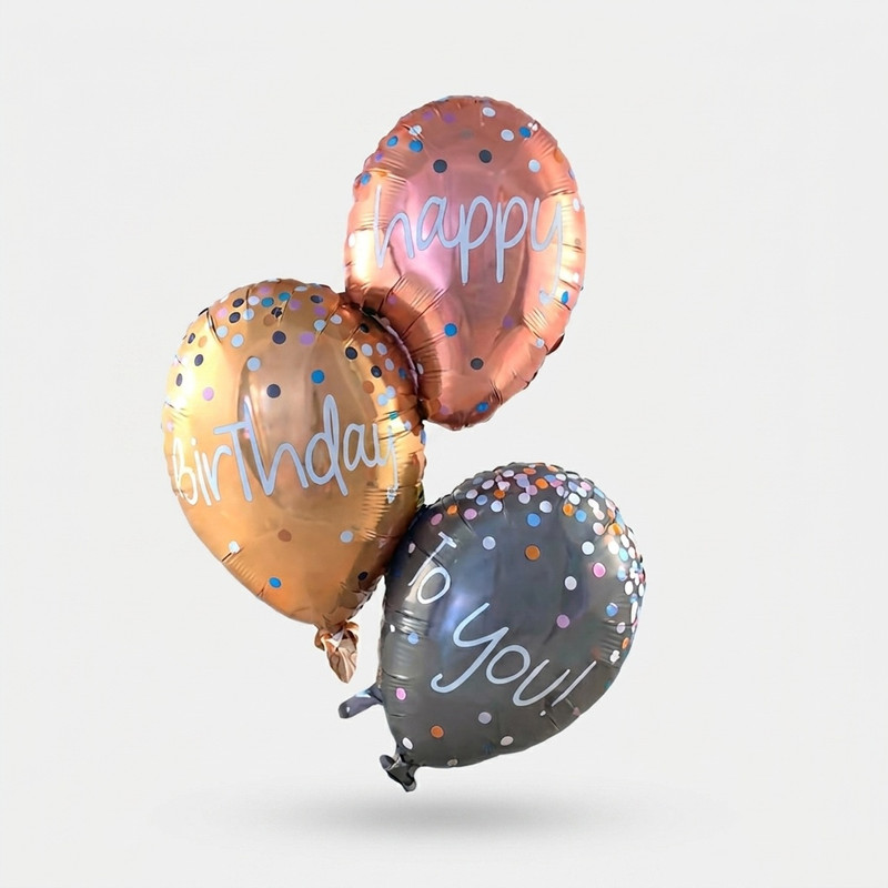 بادکنک فویلی طرح بالون تولدت مبارک کد DB20