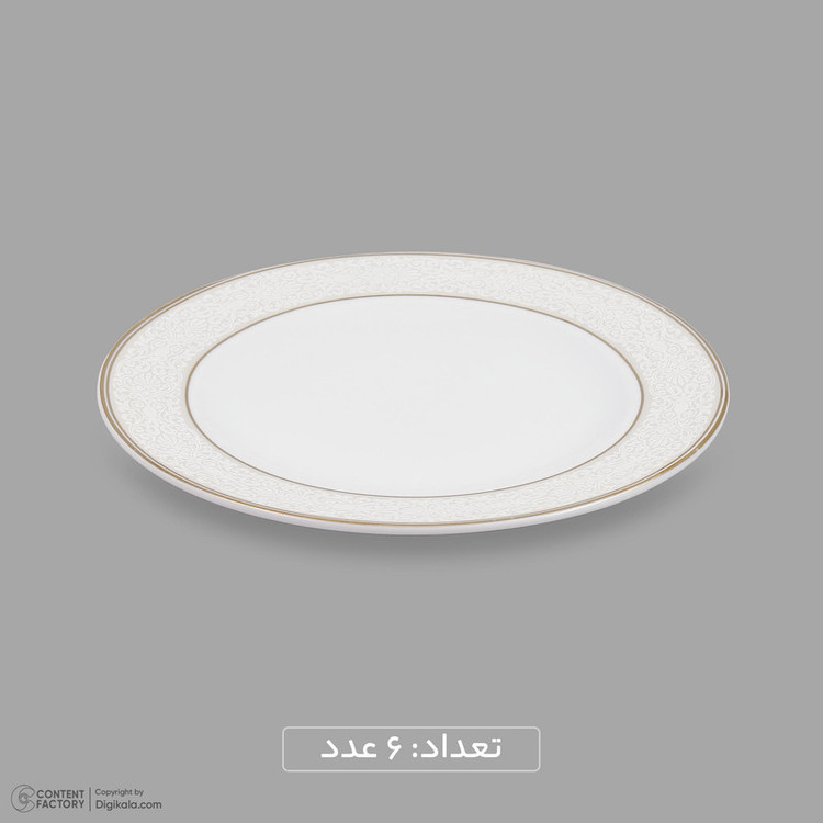 سرویس غذاخوری 18 پارچه 6 نفره دینوا ساینا طرح دایره مدل ورژن 6