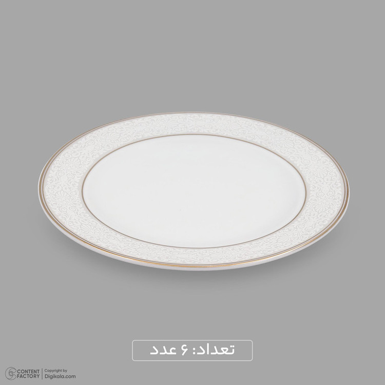 سرویس غذاخوری 18 پارچه 6 نفره دینوا ساینا طرح دایره مدل ورژن 6