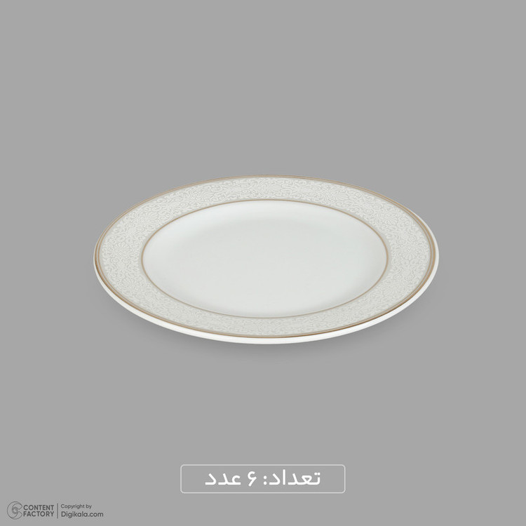 سرویس غذاخوری 18 پارچه 6 نفره دینوا ساینا طرح دایره مدل ورژن 6