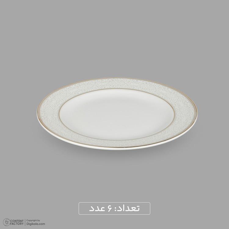 سرویس غذاخوری 18 پارچه 6 نفره دینوا ساینا طرح دایره مدل ورژن 6