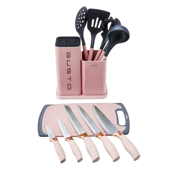 سرویس چاقو و کفگیر ملاقه 12 پارچه کاراجا مدل Gusto