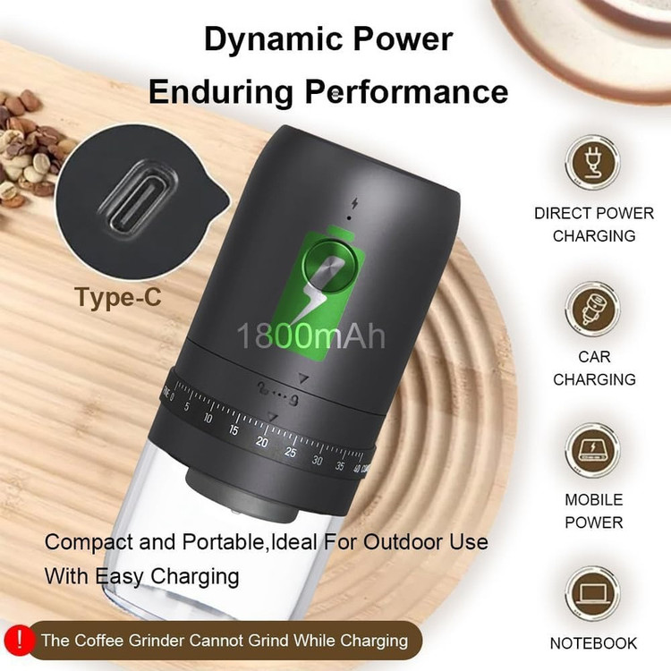 آسیاب قهوه مدل شارژی Electric Coffee Grinder