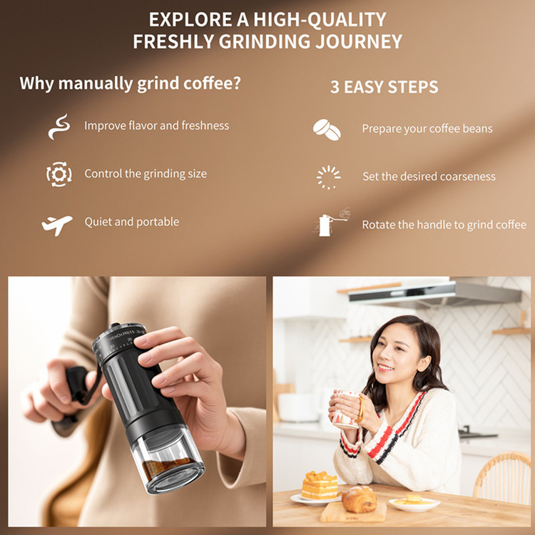 آسیاب دستی قهوه کی ال تی مدل Manual Coffee Grinder