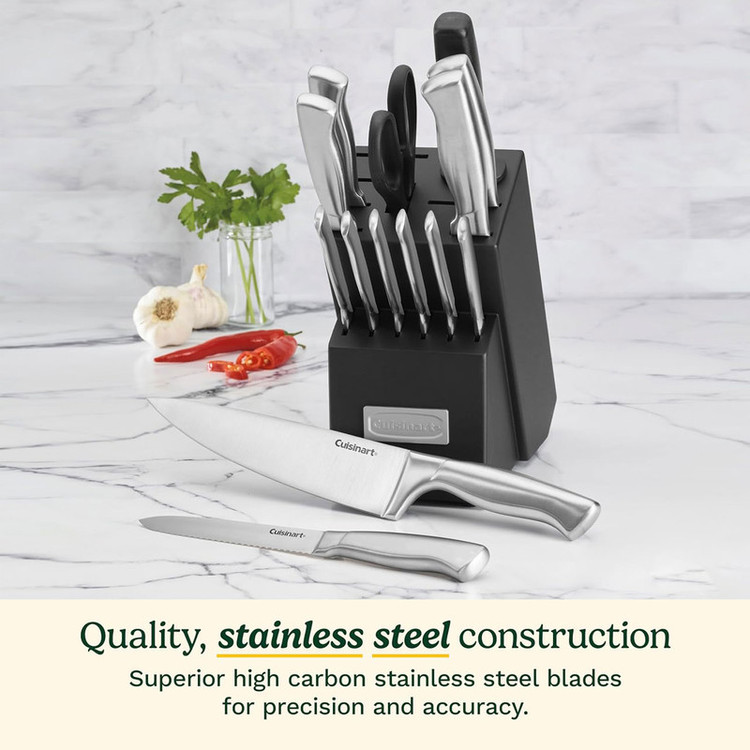 سرویس چاقو آشپزخانه 15 پارچه کوئیزینارت مدل C77SS-15PK