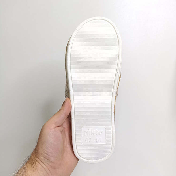 دمپایی حوله ای نیکتا مدل جلو باز 31-10000 کد 1585-CR