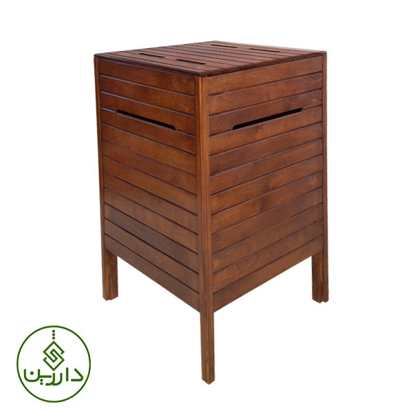 سبد رخت چرک مدل چوبی