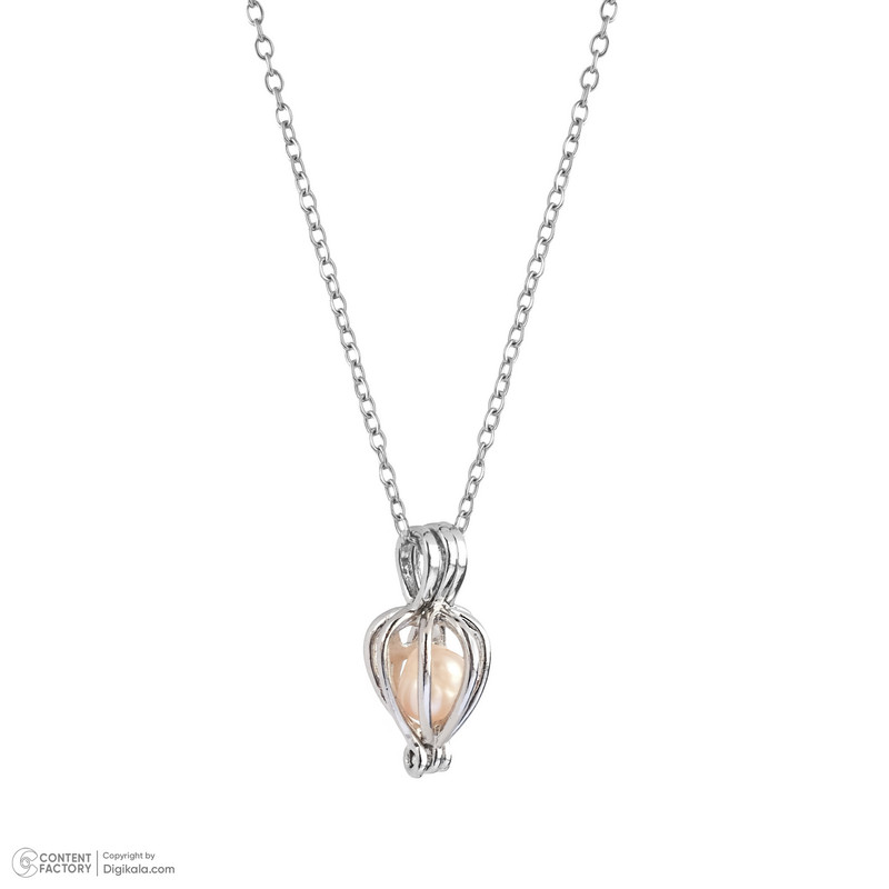 گردنبند زنانه مدل LovePearl همراه با صدف مروارید دار