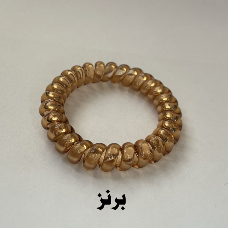 کش مو زنانه مدل سیم تلفنی بسته 4 عددی