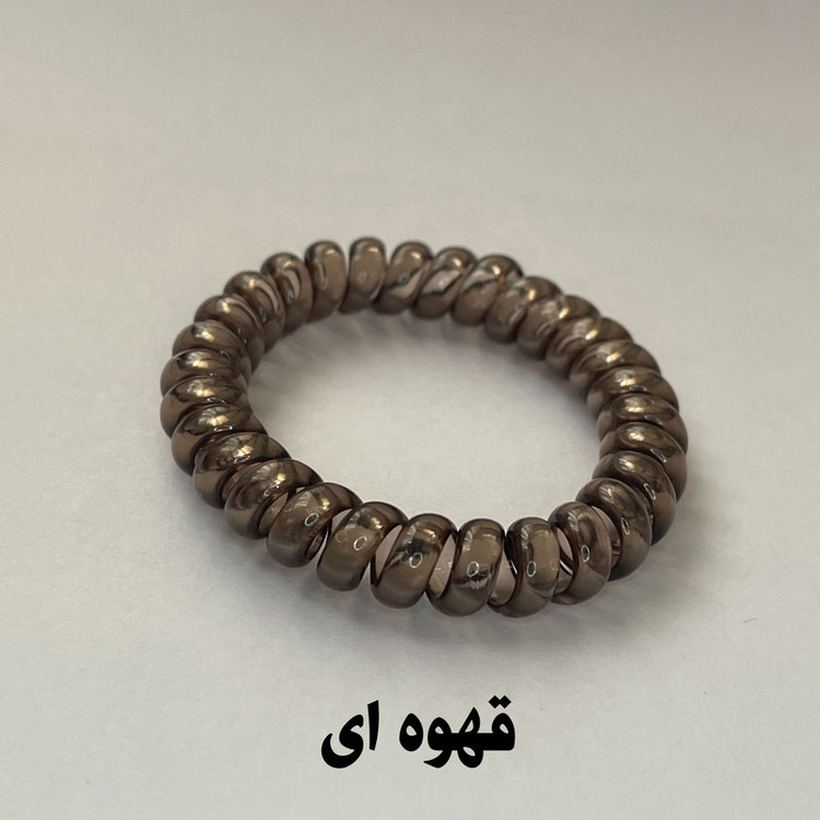 کش مو زنانه مدل سیم تلفنی بسته 4 عددی