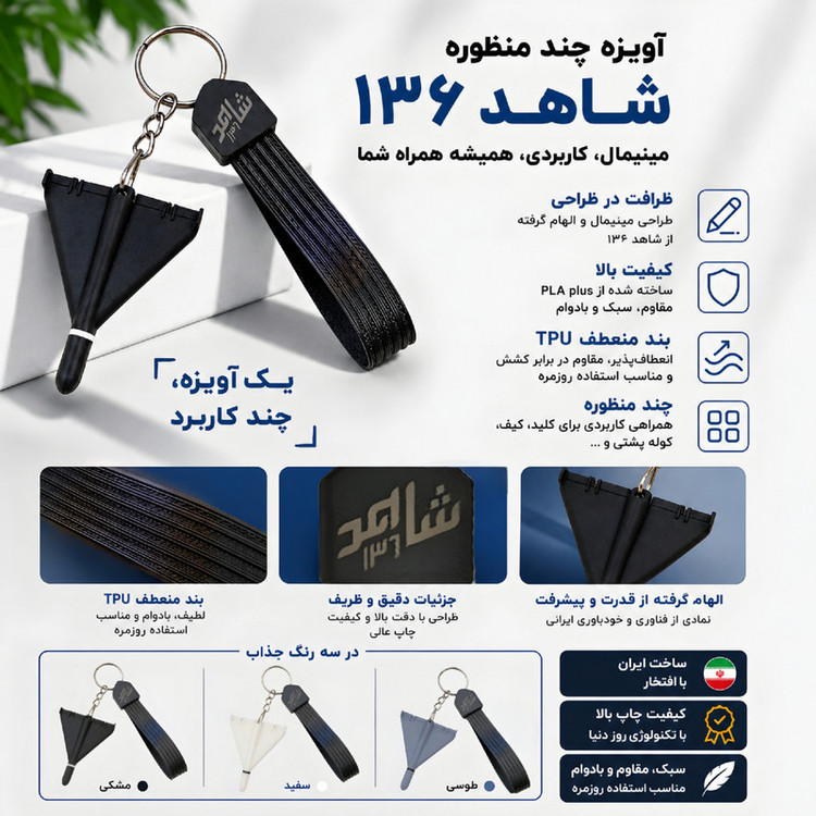 جاکلیدی درفام مدل شاهد ۱۳۶