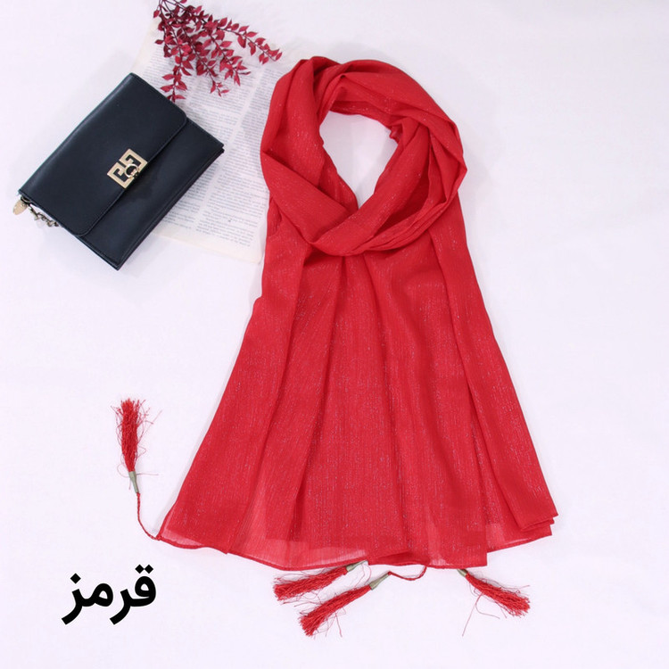 شال زنانه مدل مجلسی تابستانه طرح حریر شاین دار کد ana-2267
