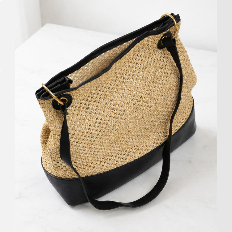 کیف دستی زنانه مدل حصیری کد R1