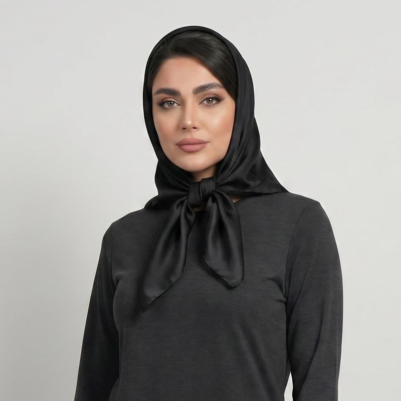 دستمال سر و گردن زنانه مدل مینی ساده نخی کد 8006