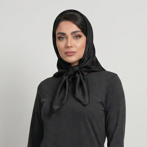 دستمال سر و گردن زنانه مدل مینی ساده نخی کد 8006