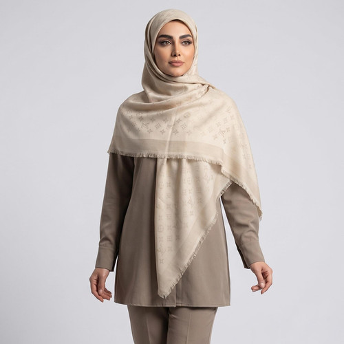 روسری زنانه مدل نخی قواره بزرگ پاییزه