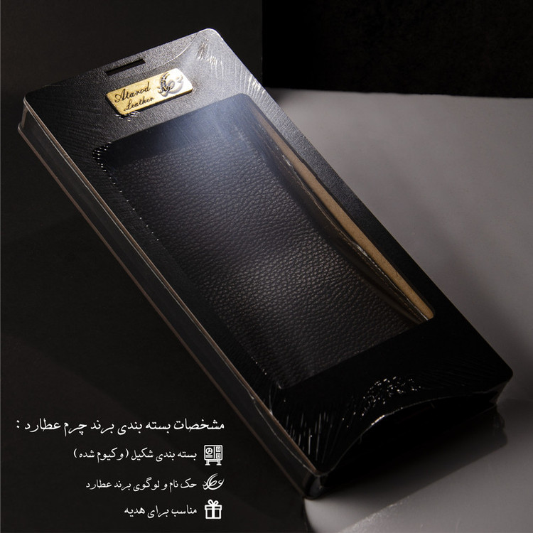 کیف دسته چک چرم عطارد مدل K11
