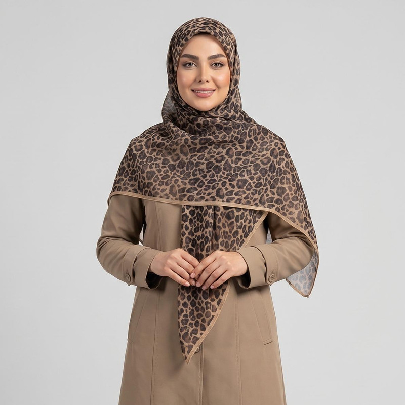مینی اسکارف زنانه طرح پلنگی