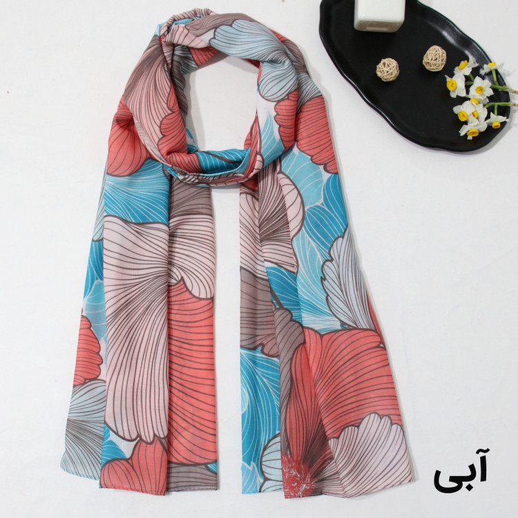 شال زنانه مدل نخی بهاری جدید طرح مزونی کد ana-3085