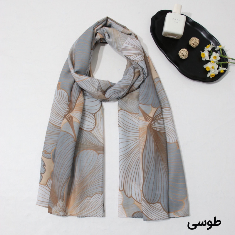 شال زنانه مدل نخی بهاری جدید طرح مزونی کد ana-3085