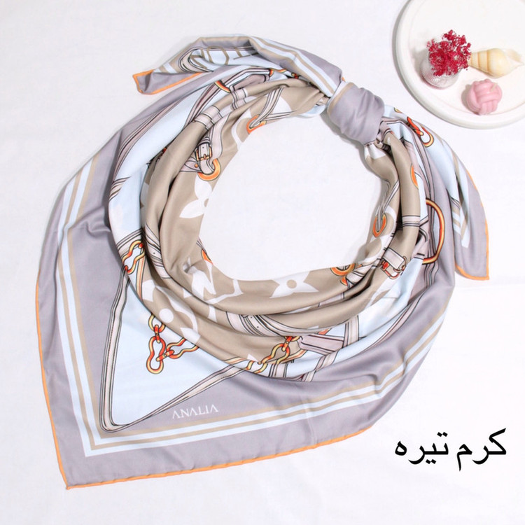 روسری زنانه مدل ابریشم مزونی دور کد 9065