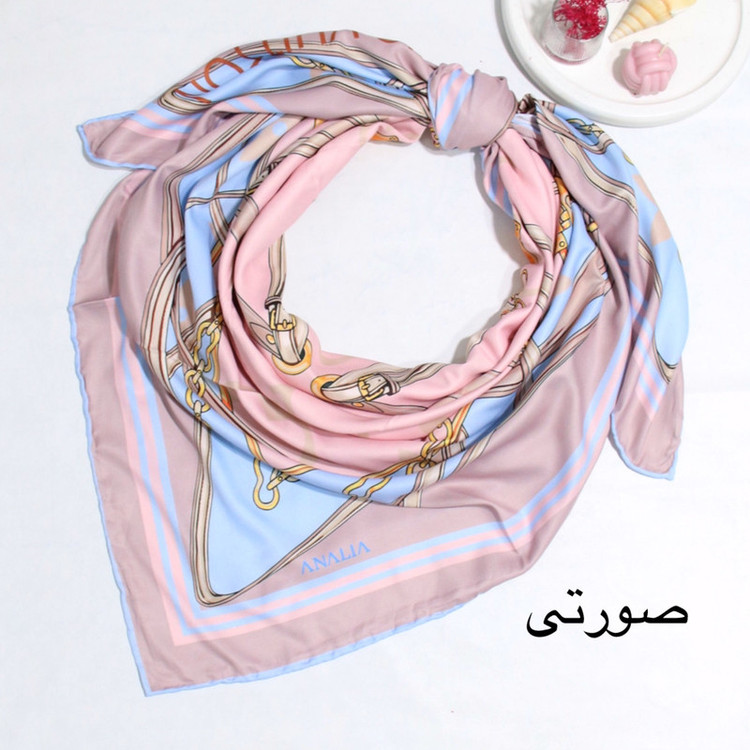 روسری زنانه مدل ابریشم مزونی دور کد 9065