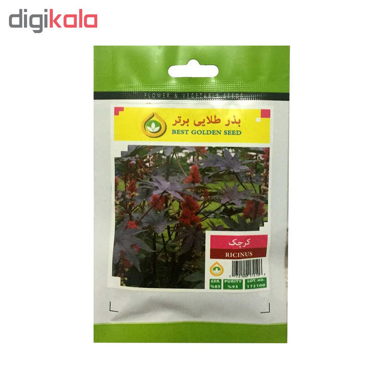 بذر گل کرچک بذر طلایی برتر کد BZT-27