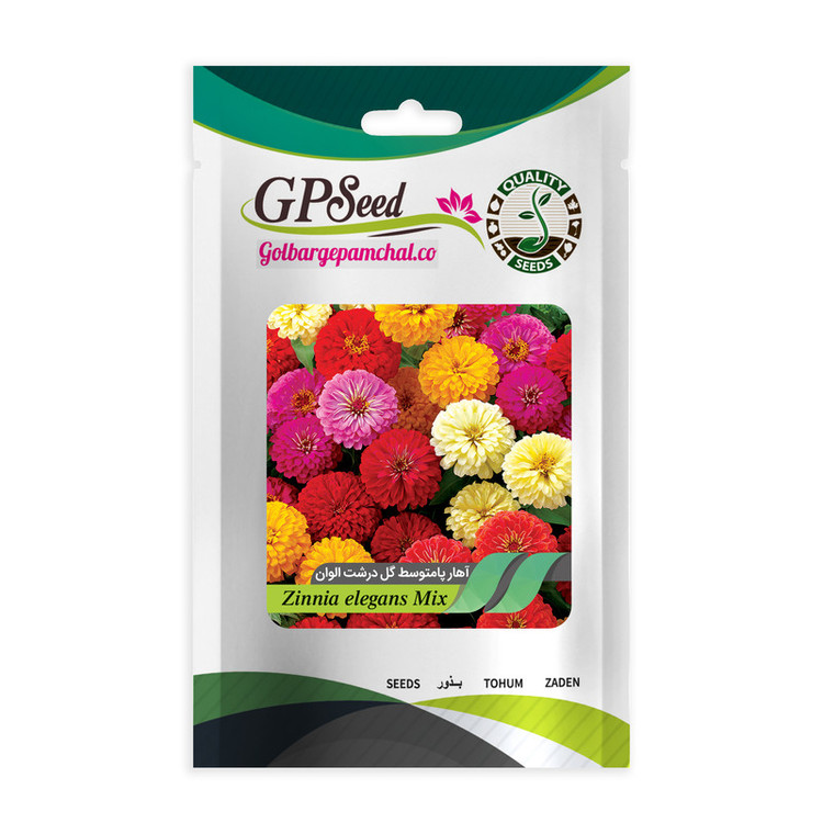 بذر گل آهار همه رنگ گلدانی گلبرگ پامچال کد G-P-GP-08 مجموعه 8 عددی