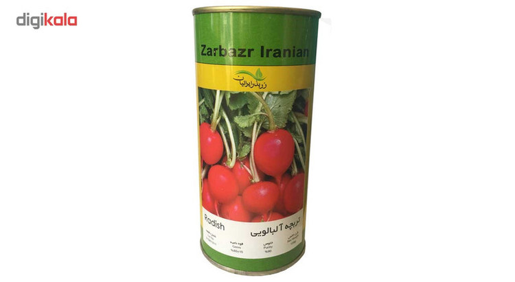بذر تربچه آلبالویی زر بذر ایرانیان قوطی 100 گرمی کد GH100g-03